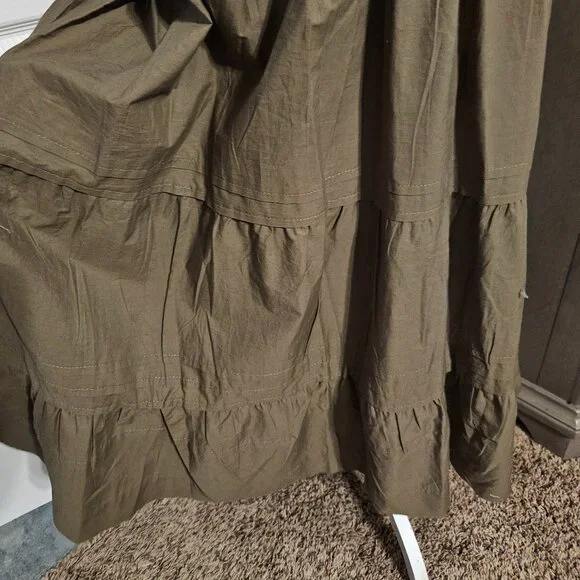 T Tahari Women's Dress Olive Size 2XL - Picture 3 of 12